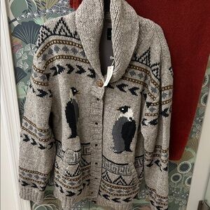 NWT Sundance wool lost horizons men’s sweater jacket. 2X XXL Nepal.